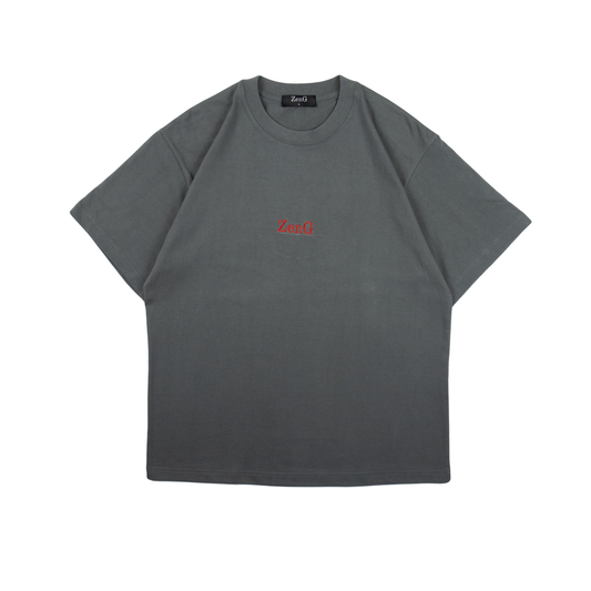 ZenG Logo T-Shirt Grey/Red